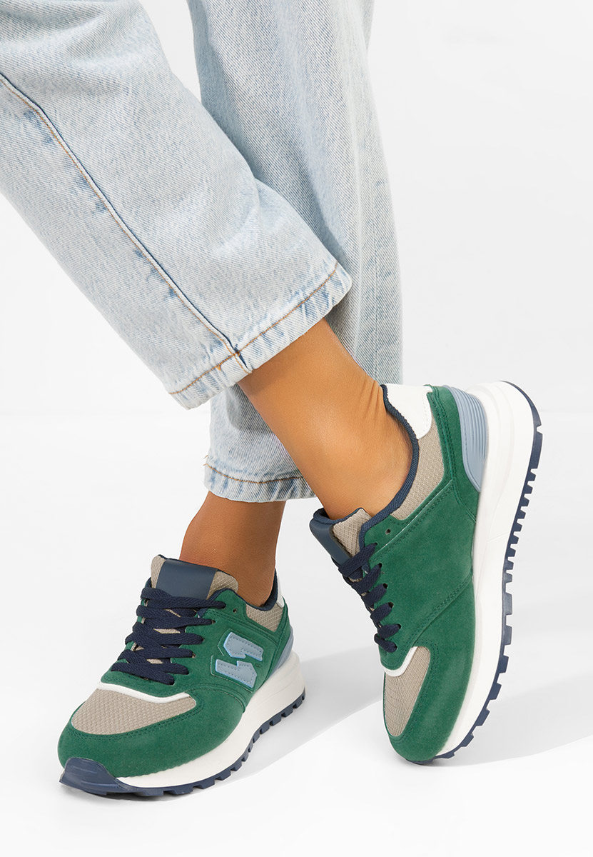 Zielone sneakersy damskie Neilina