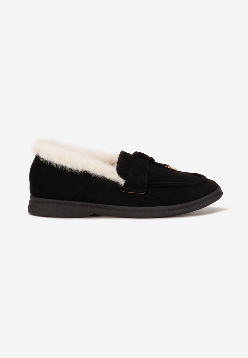 Czarne loafers damskie Semilla