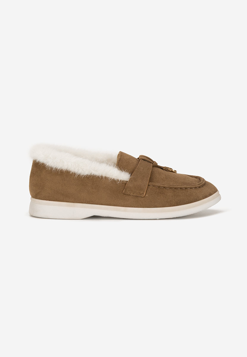 Brązowe loafers damskie Semilla