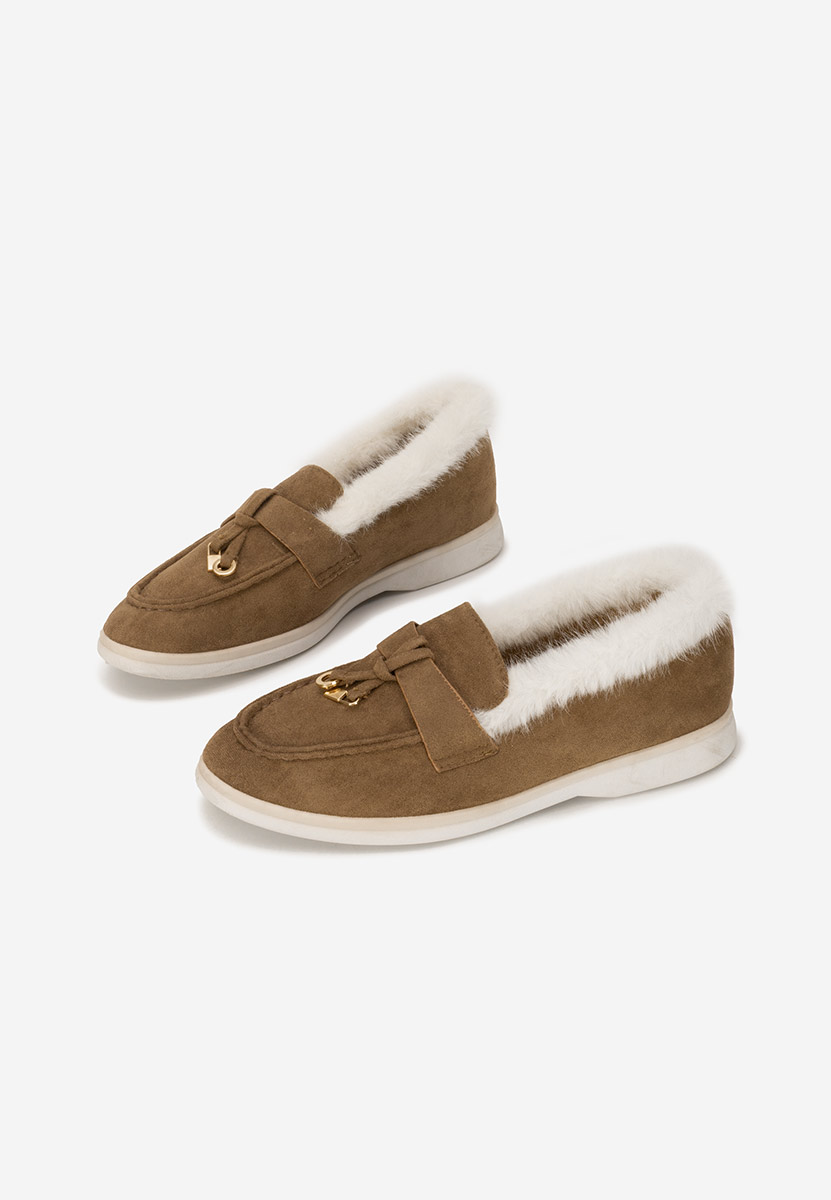 Brązowe loafers damskie Semilla