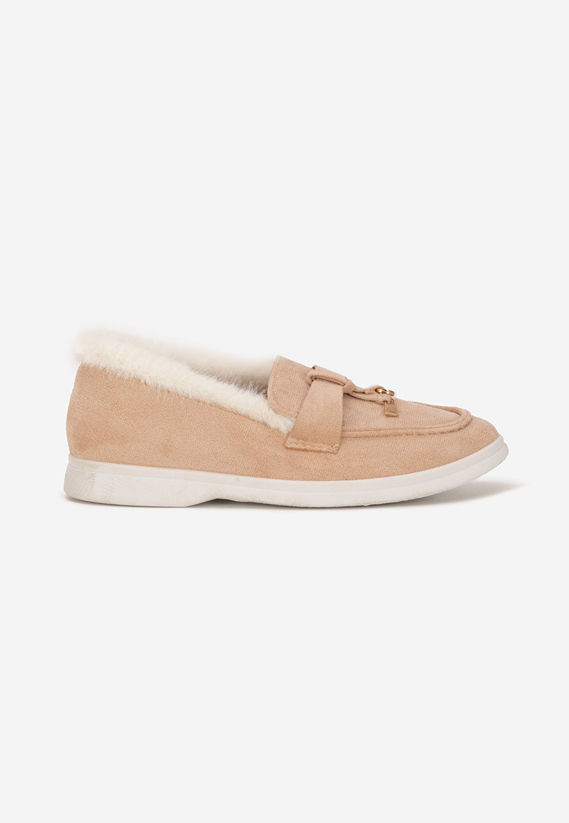 Beżowe loafers damskie Semilla