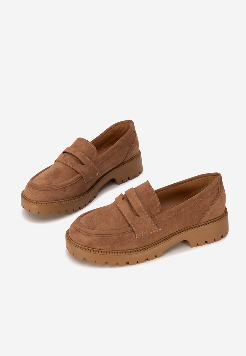 Khaki loafers damskie Senilia