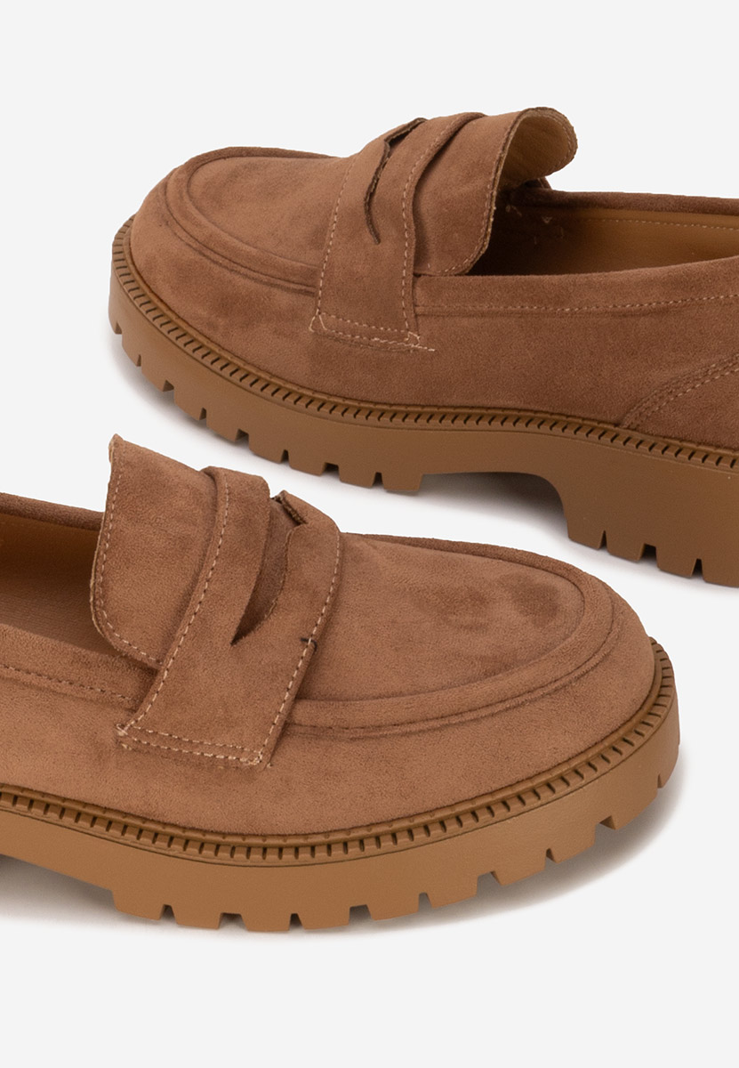 Khaki loafers damskie Senilia