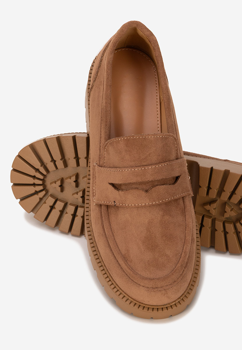 Khaki loafers damskie Senilia