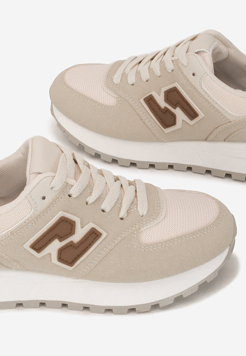 Beżowe sneakersy damskie Neilina