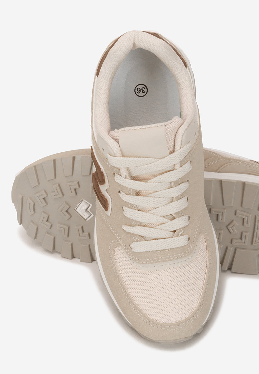 Beżowe sneakersy damskie Neilina