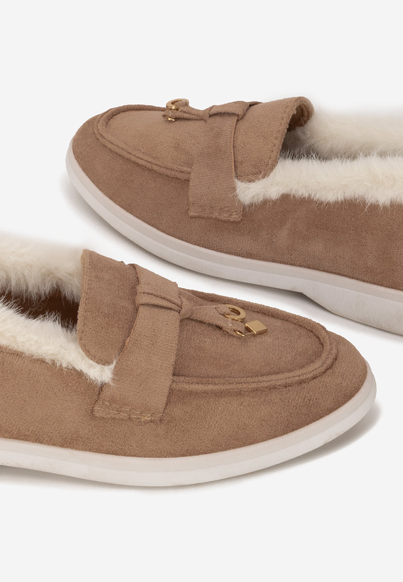 Khaki loafers damskie Semilla