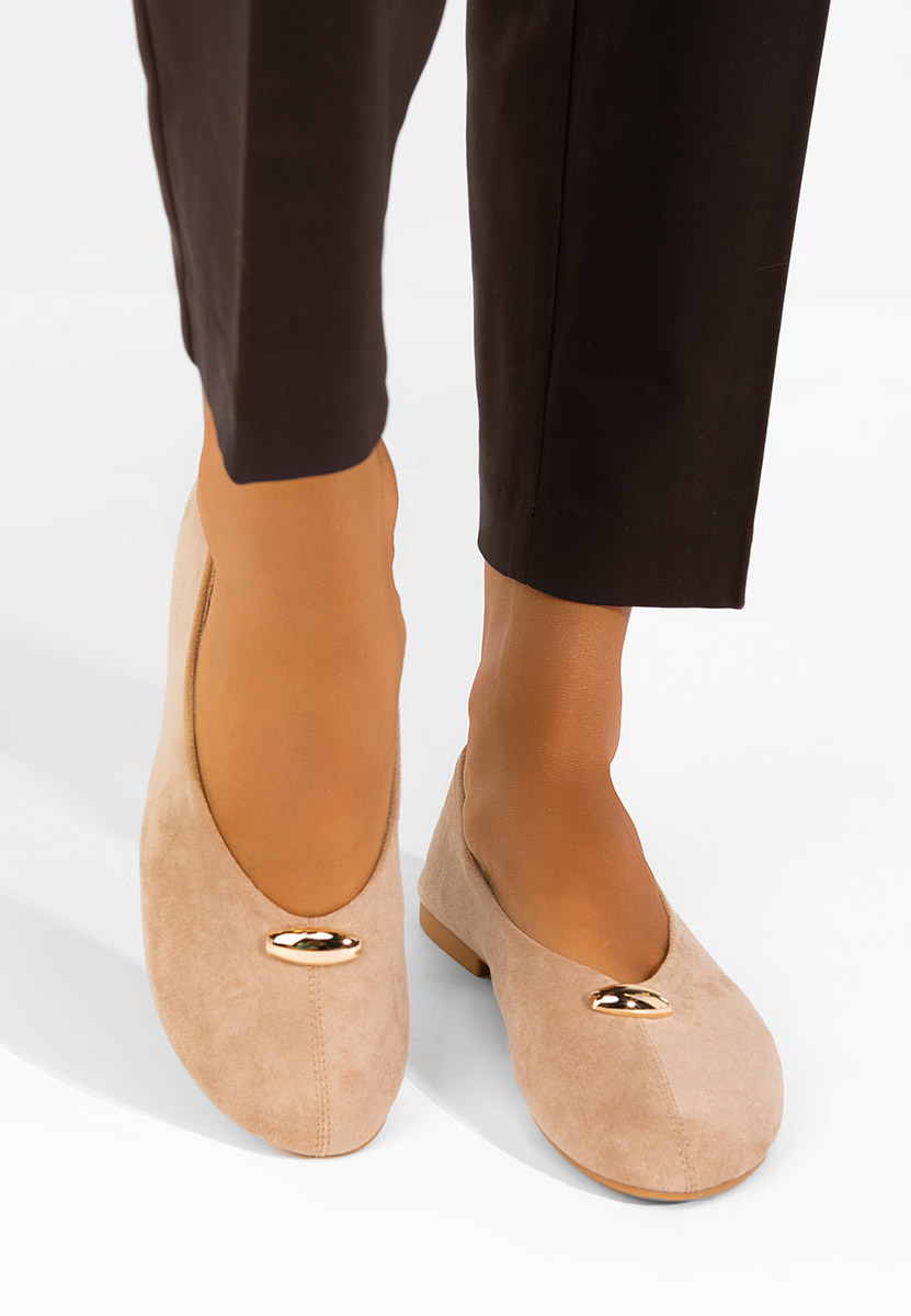 Khaki baleriny damskie Radanelia