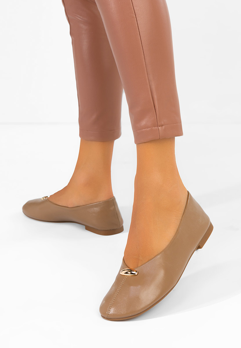Khaki baleriny damskie Radanelia V2