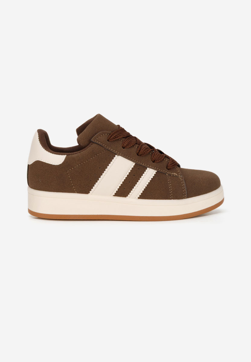 Brązowe sneakersy dla dzieci Selimia