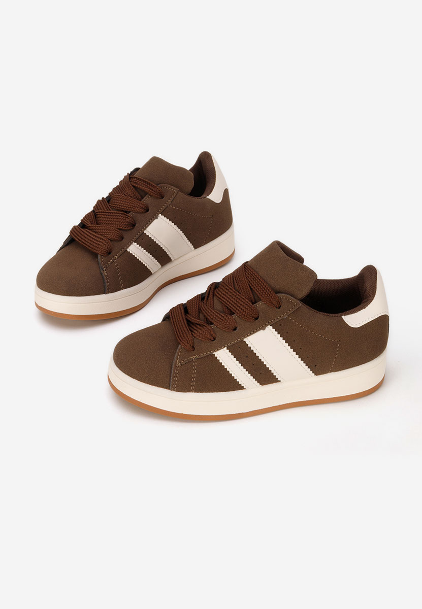 Brązowe sneakersy dla dzieci Selimia