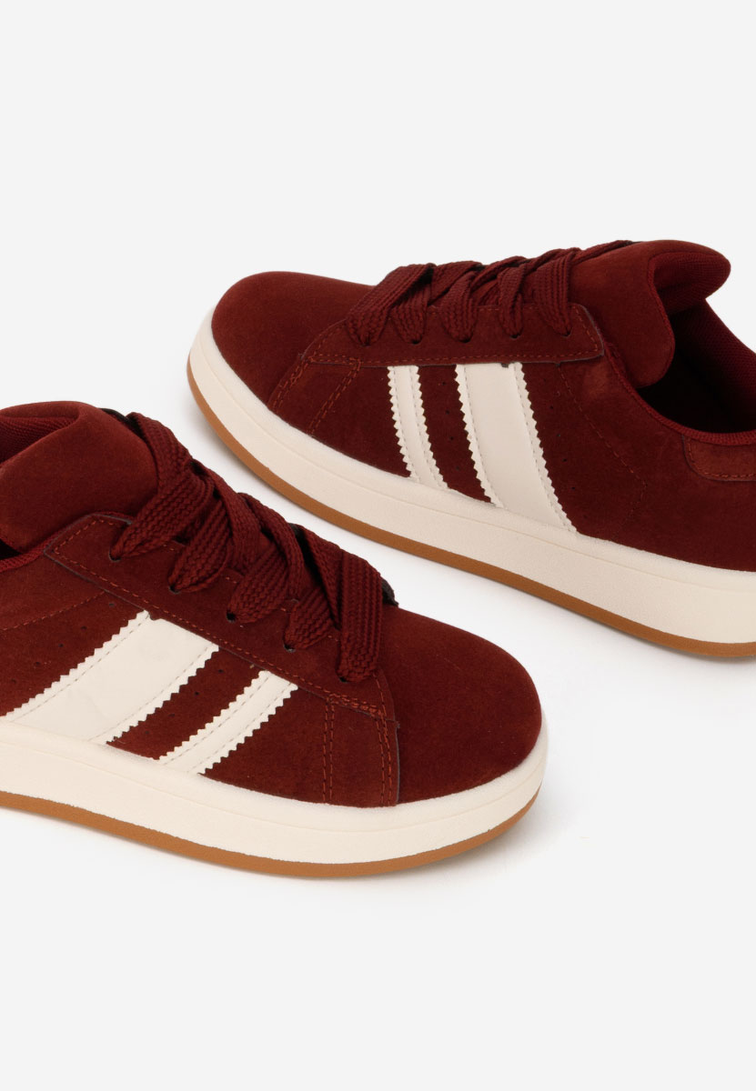 Bordowe sneakersy dla dzieci Selimia