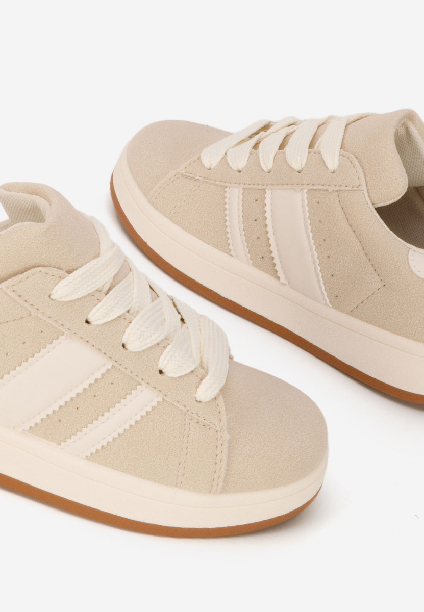 Beżowe sneakersy dla dzieci Selimia