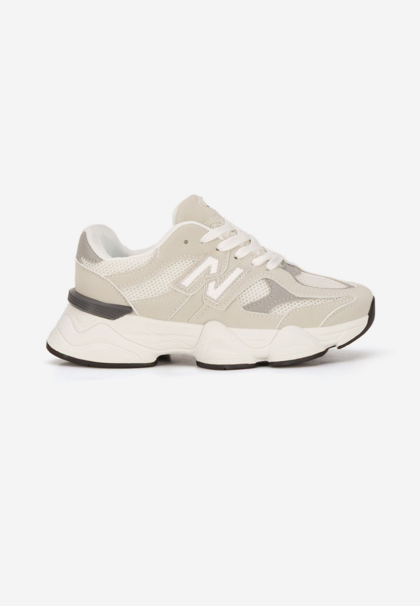 Beżowe sneakersy dla dzieci Nebeya