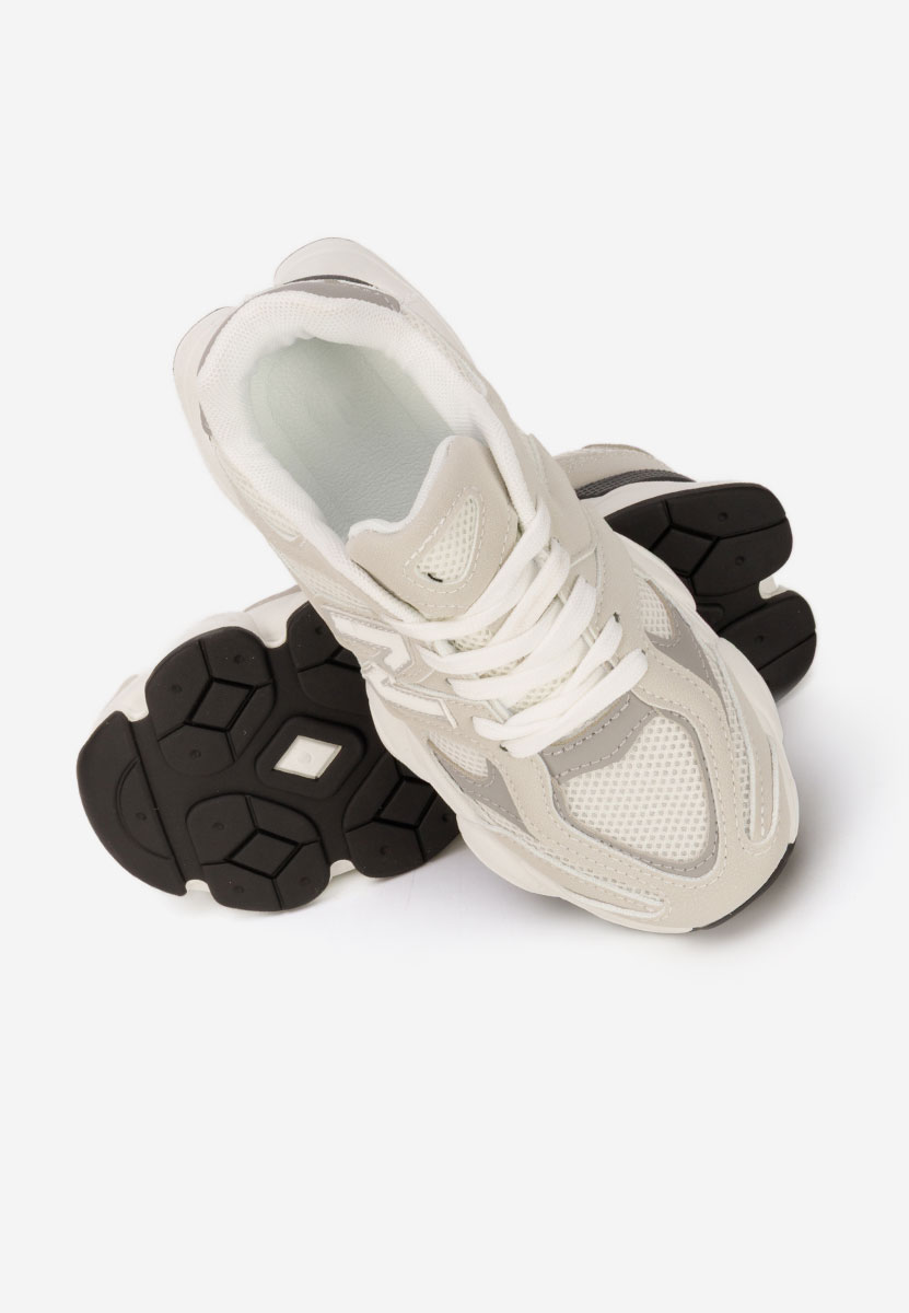 Beżowe sneakersy dla dzieci Nebeya