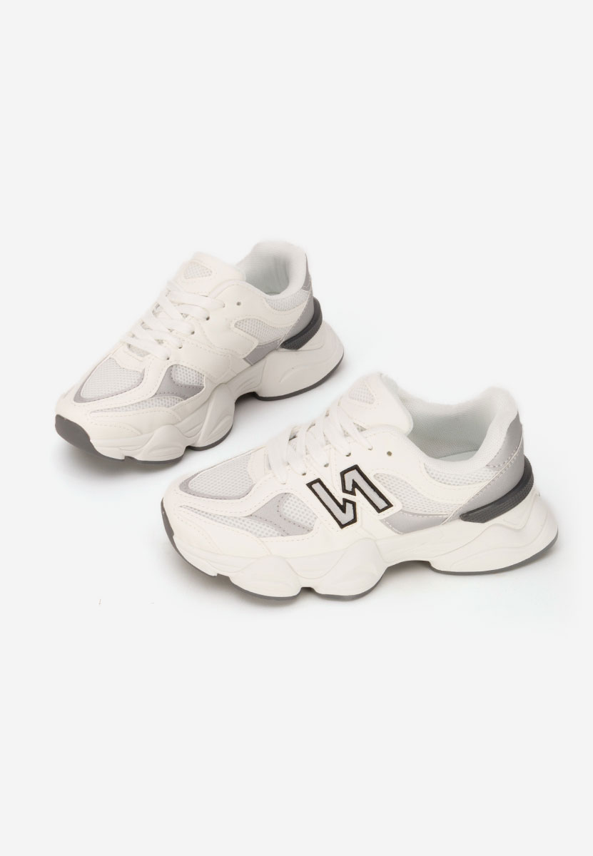 Białe sneakersy dla dzieci Nebeya