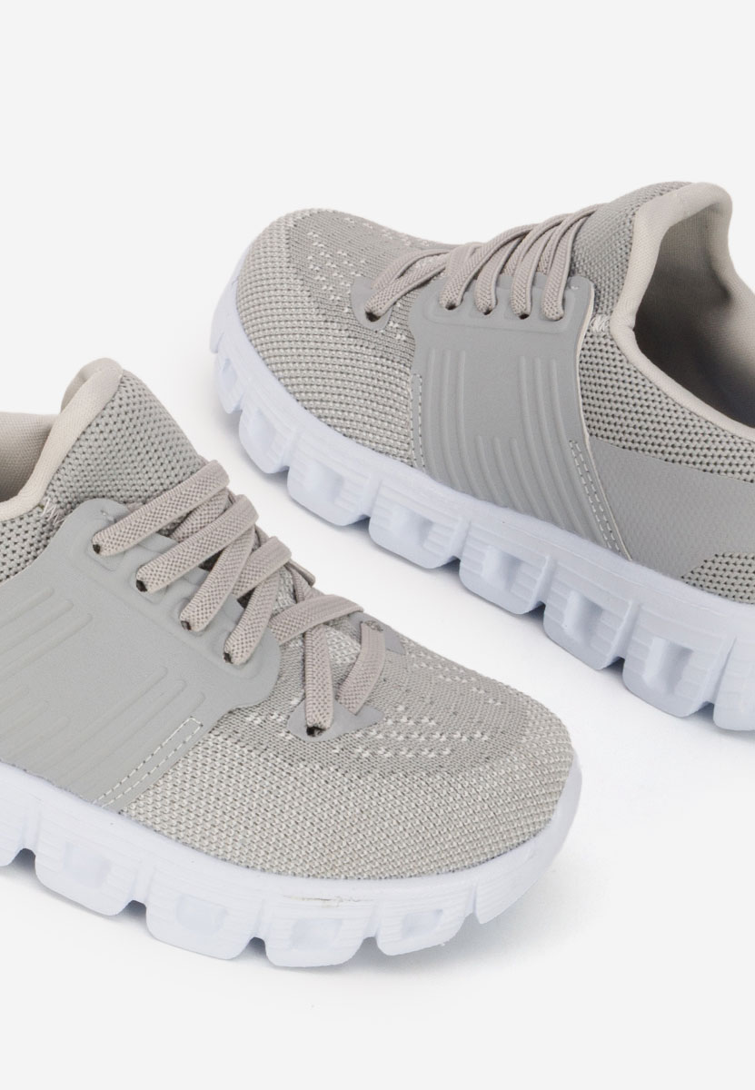 Szare sneakersy dla dzieci Bridda