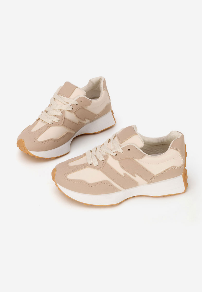 Beżowe sneakersy chłopięce Velisey