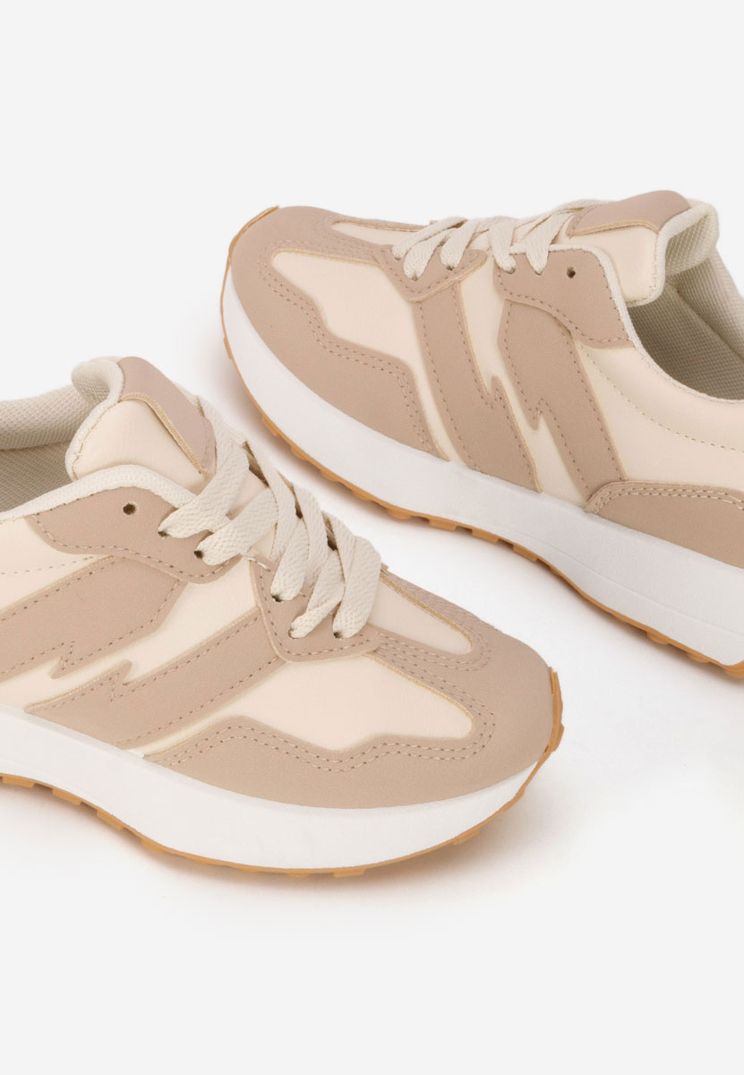 Beżowe sneakersy chłopięce Velisey