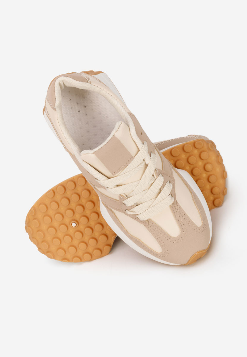 Beżowe sneakersy chłopięce Velisey