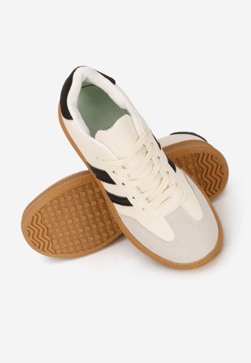 Beżowe sneakersy dla dzieci Cassiane