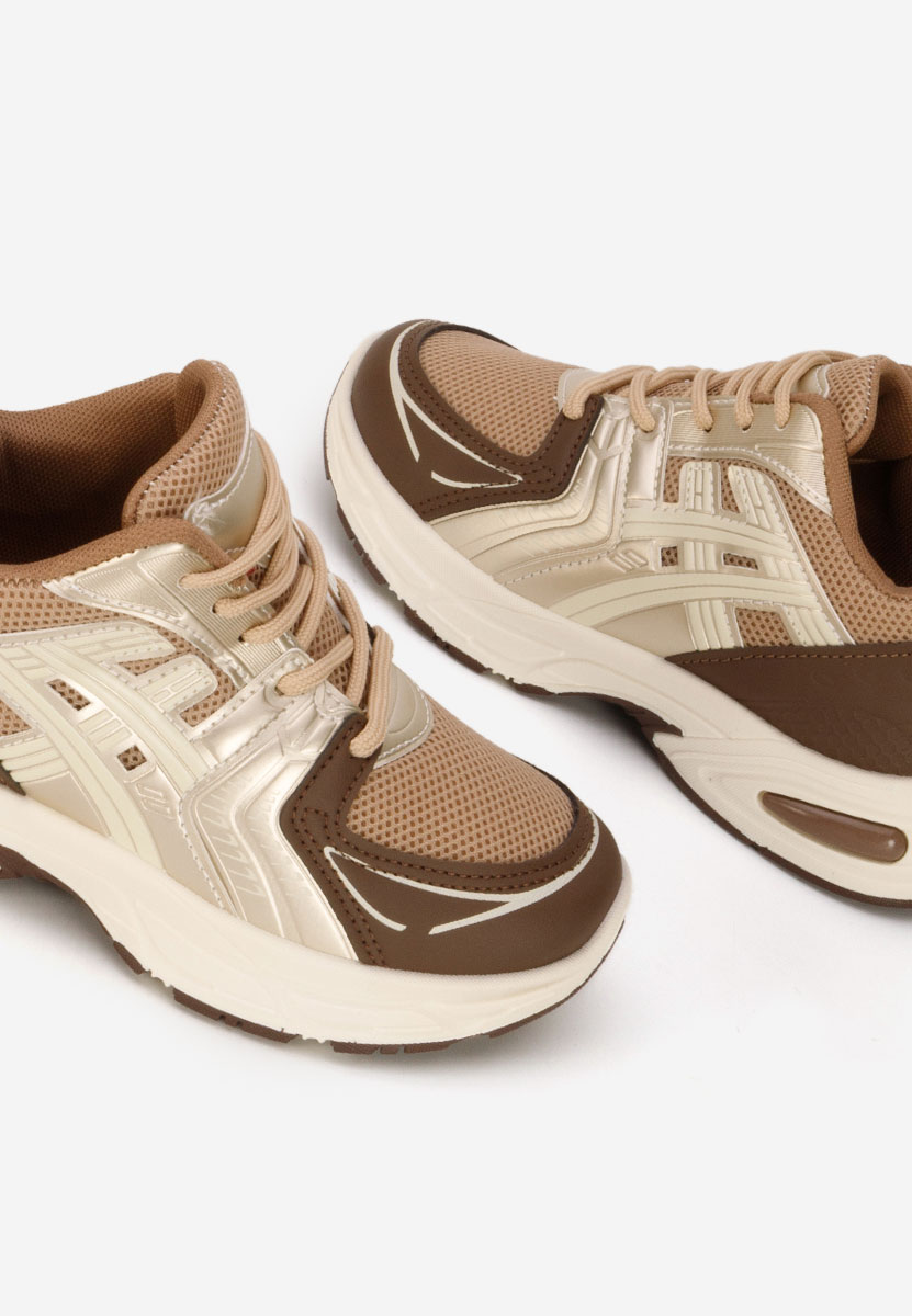 Brązowe adidasy dziecięce Ariadne