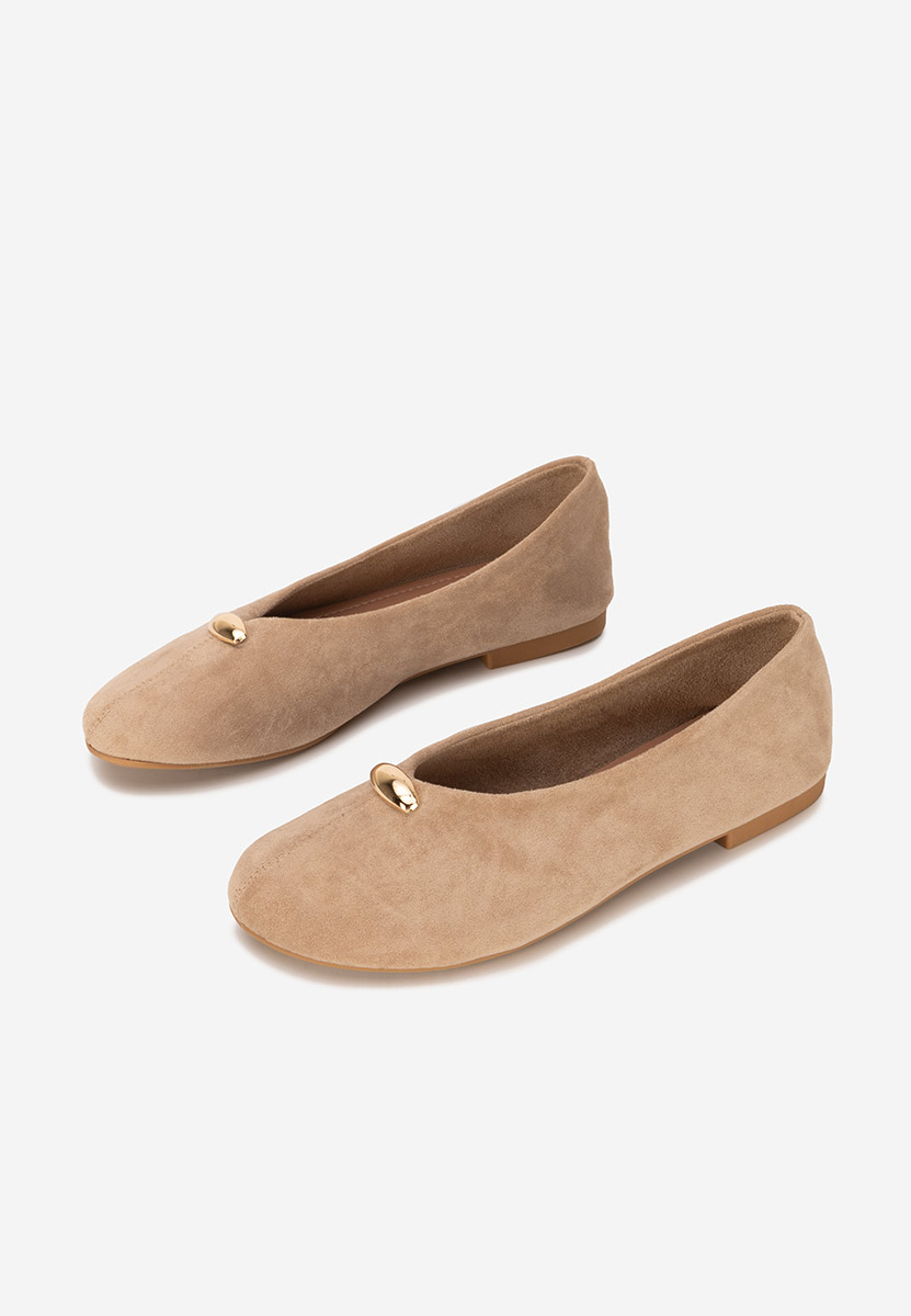 Khaki baleriny damskie Radanelia