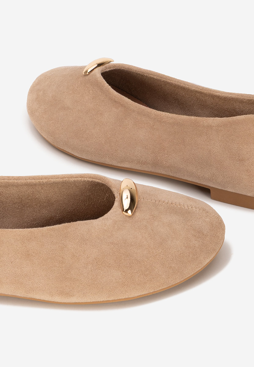Khaki baleriny damskie Radanelia