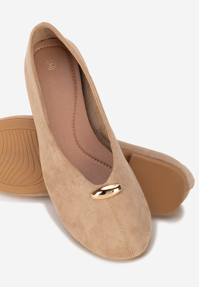 Khaki baleriny damskie Radanelia