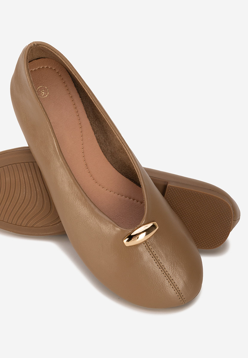 Khaki baleriny damskie Radanelia V2