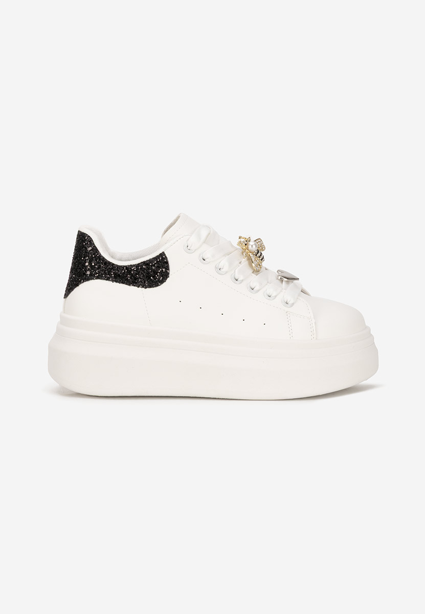 Białe sneakersy na platformie Medelia V4