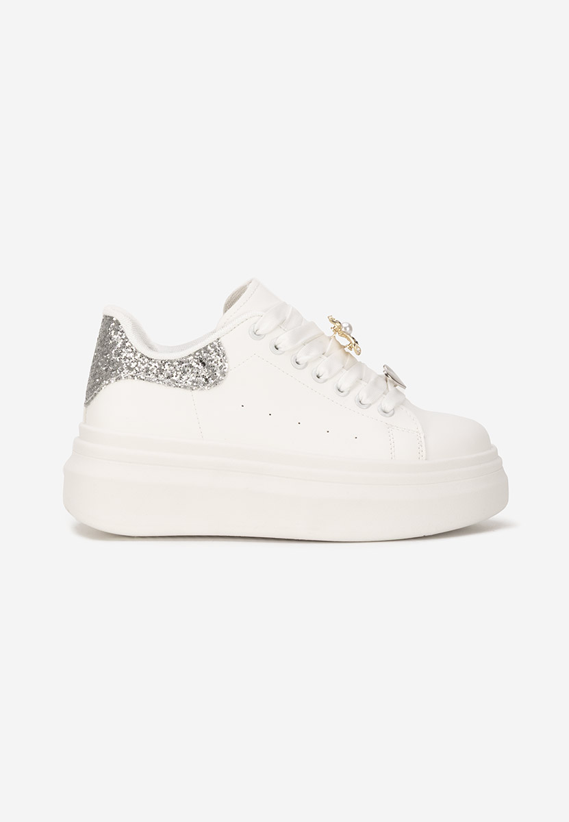 Białe sneakersy na platformie Medelia V3
