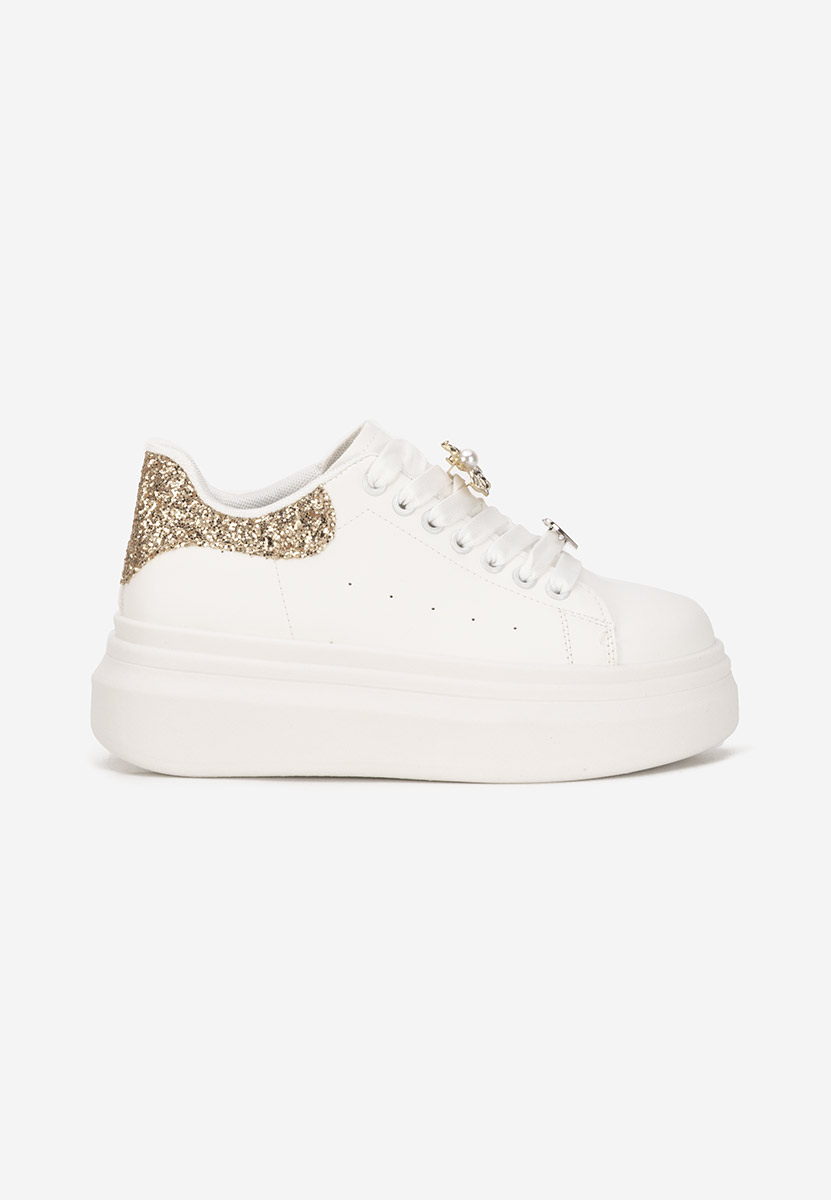 Białe sneakersy na platformie Medelia V2