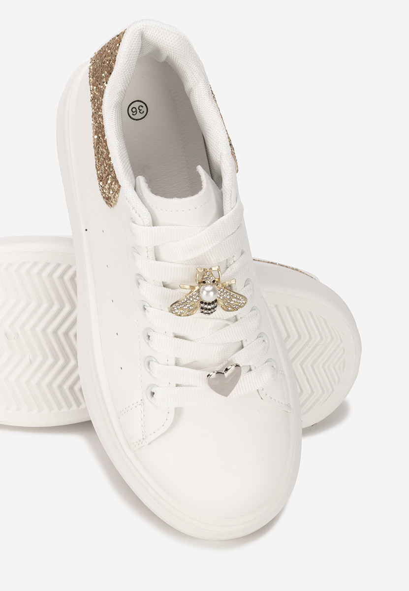 Białe sneakersy na platformie Medelia V2
