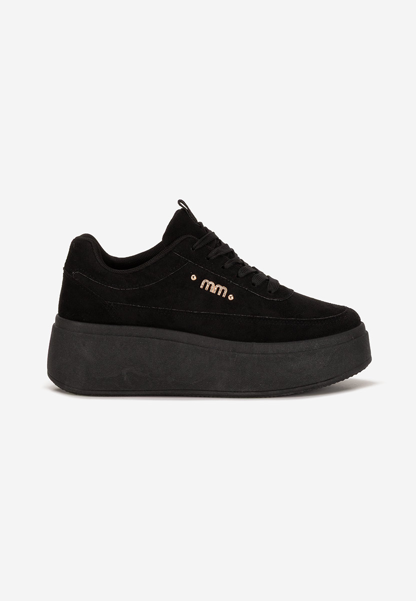 Czarne sneakersy na platformie Misheya