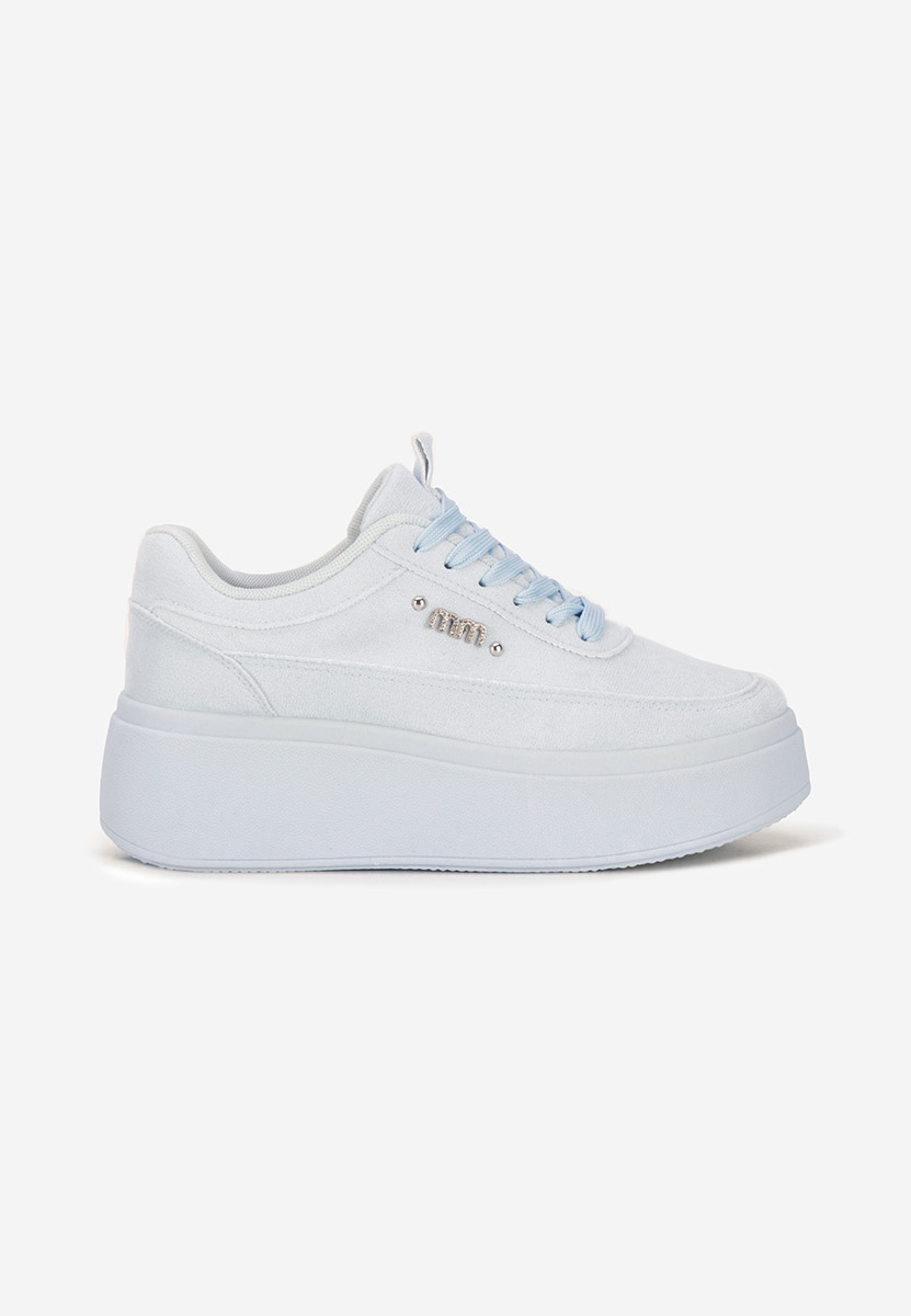 Niebieskie sneakersy na platformie Misheya