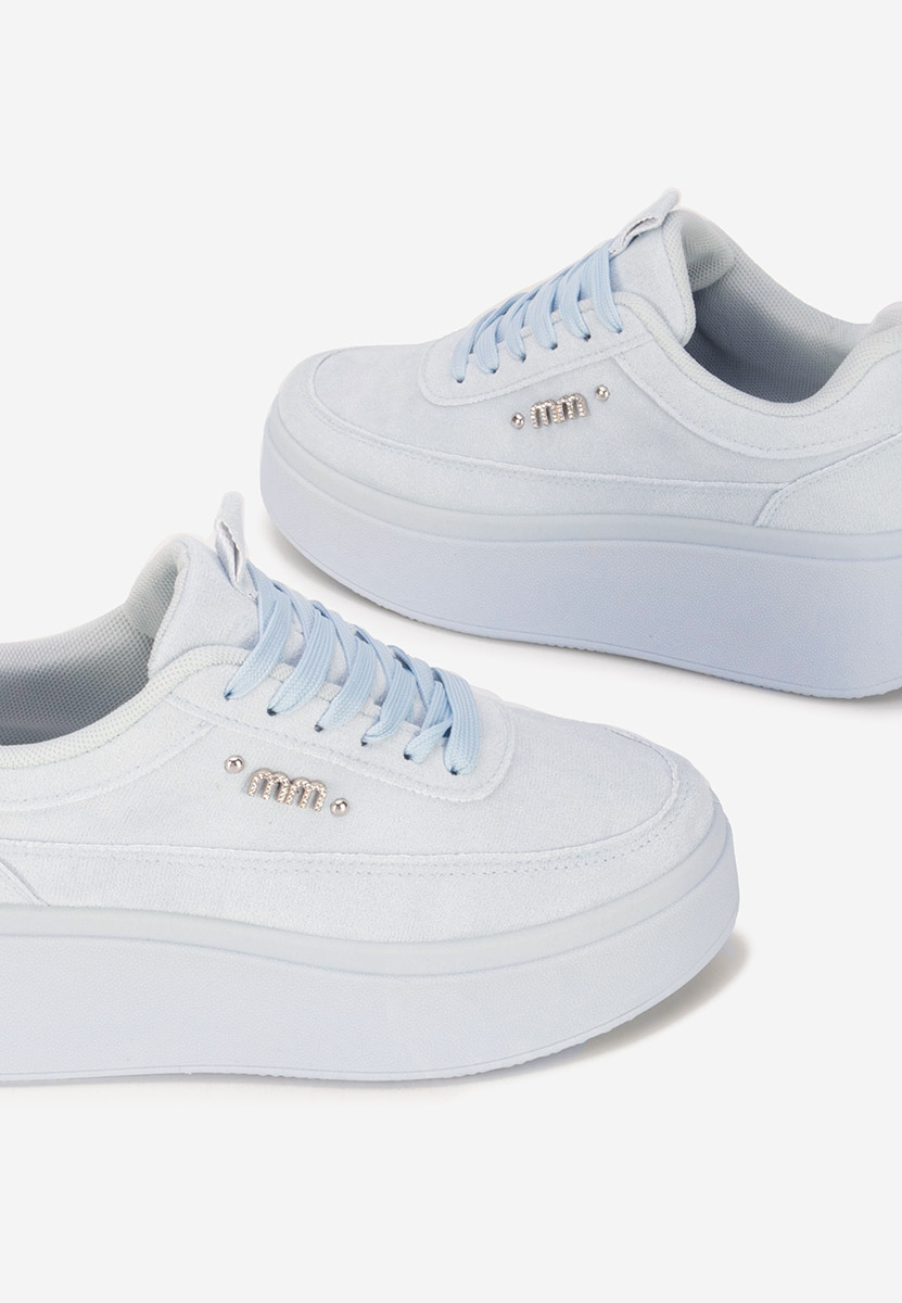 Niebieskie sneakersy na platformie Misheya