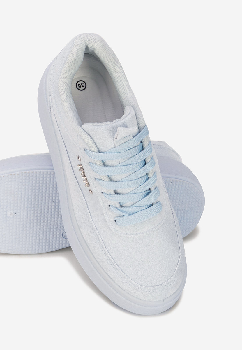Niebieskie sneakersy na platformie Misheya