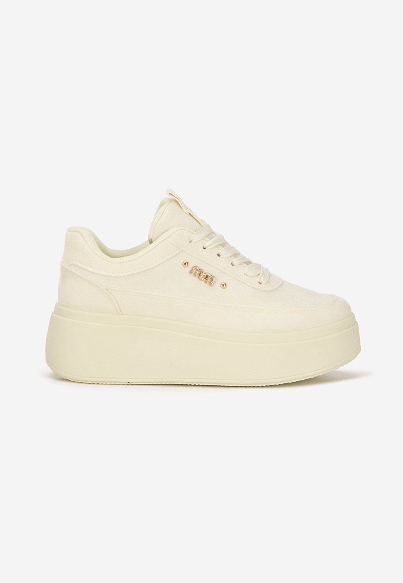 Żółte sneakersy na platformie Misheya