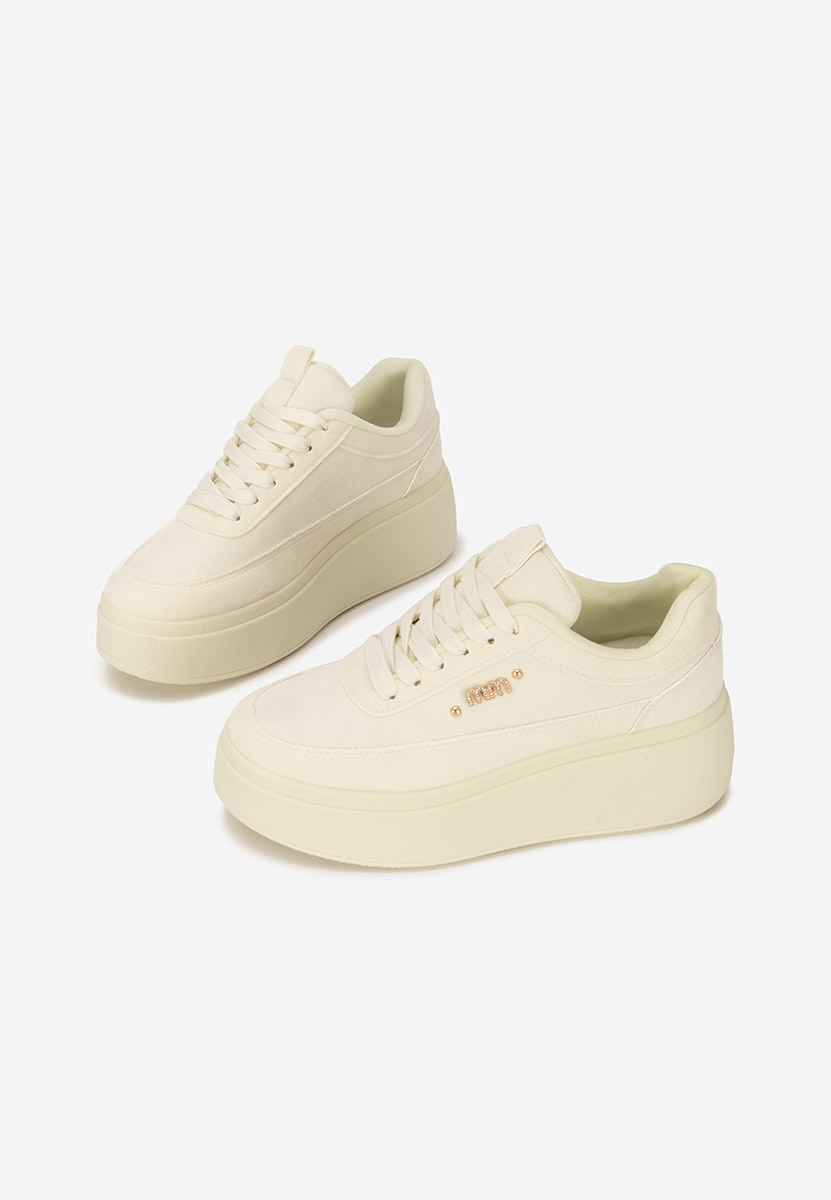 Żółte sneakersy na platformie Misheya