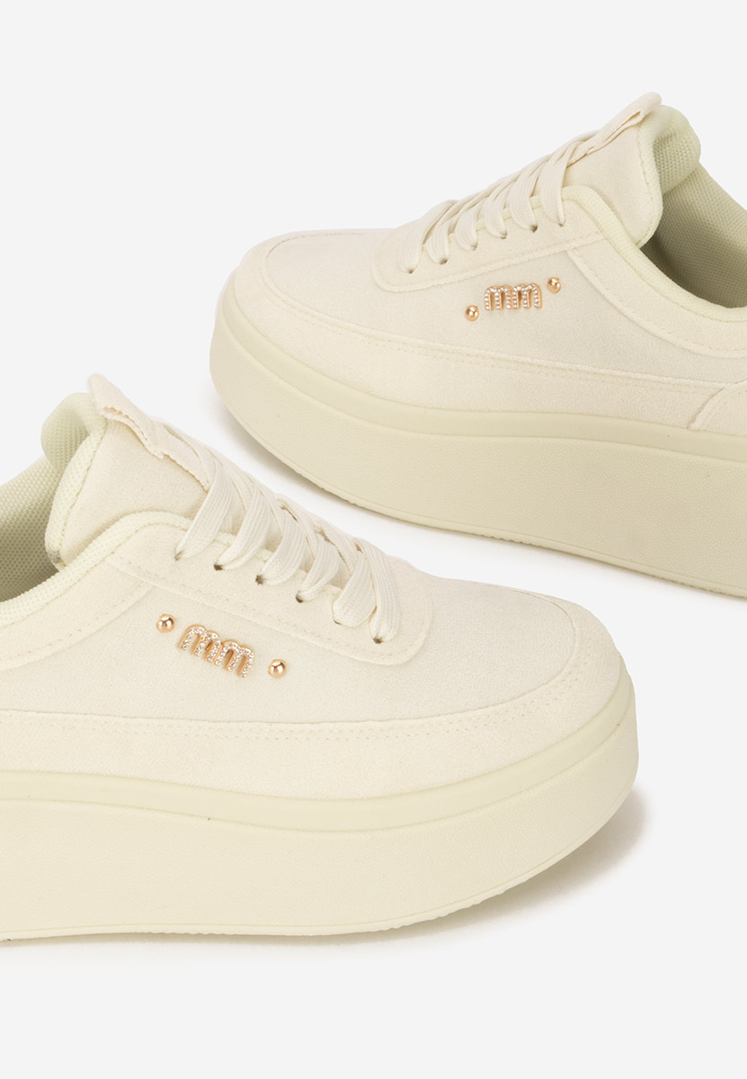 Żółte sneakersy na platformie Misheya