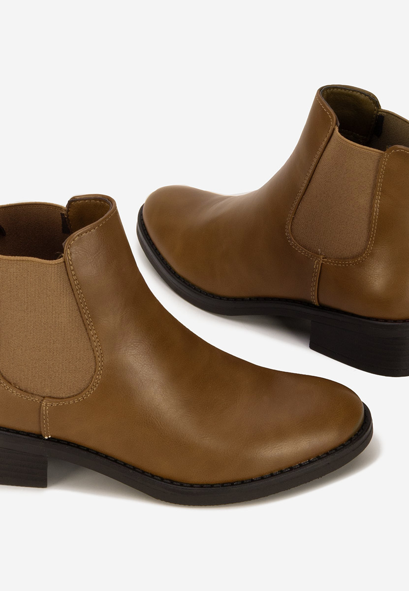 Khaki botki chelsea Sellema