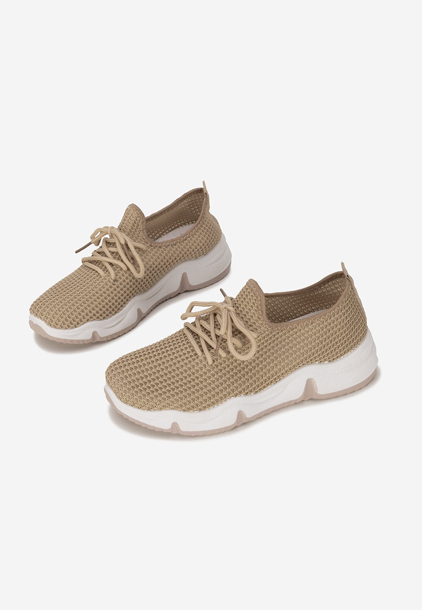 Beżowe buty sportowe damskie Sheila