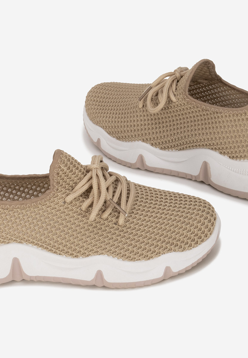 Beżowe buty sportowe damskie Sheila