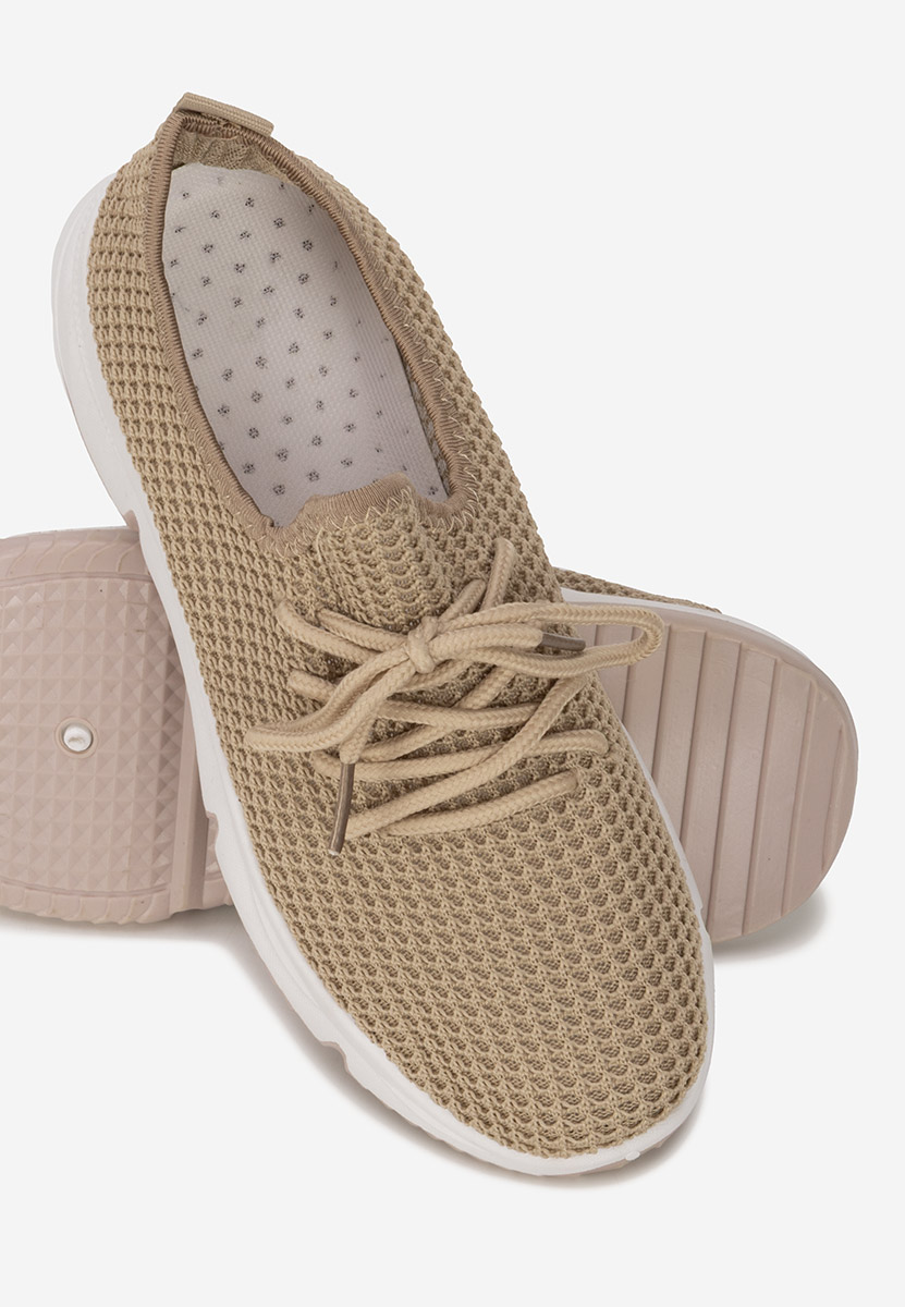 Beżowe buty sportowe damskie Sheila