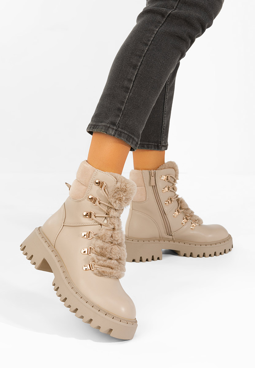 Khaki workery damskie Bertia