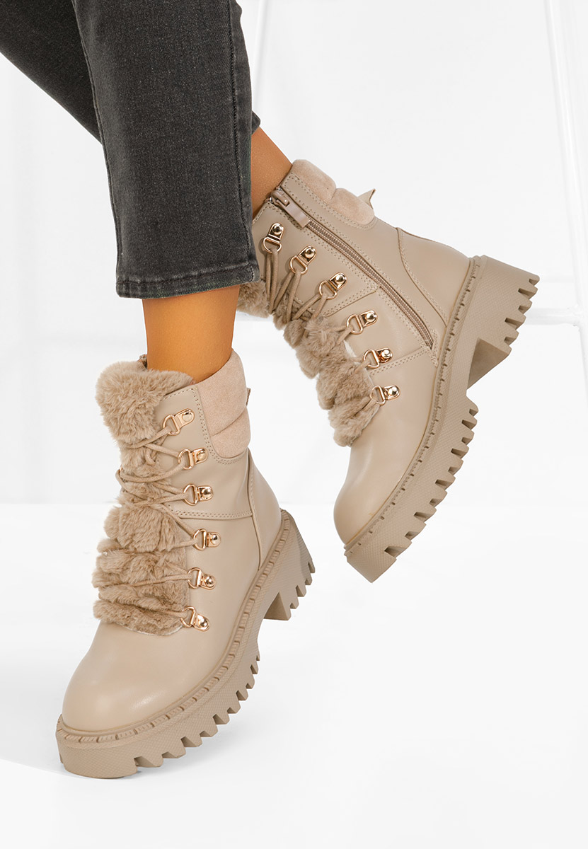 Khaki workery damskie Bertia
