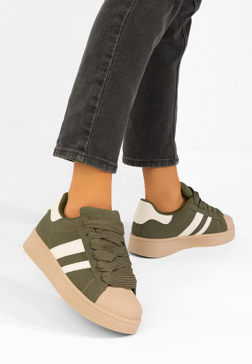 Zielone sneakersy damskie Fiorenza