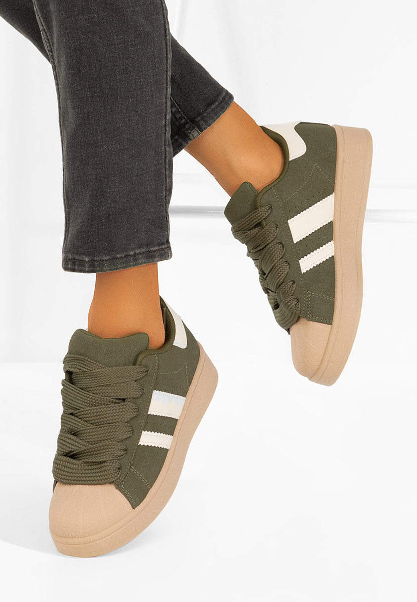 Zielone sneakersy damskie Fiorenza