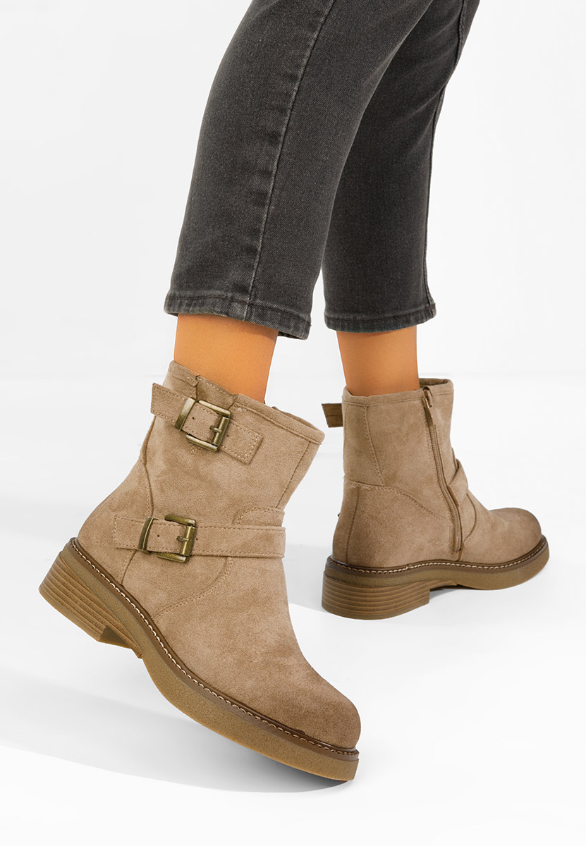 Khaki kozaki damskie Isabellia